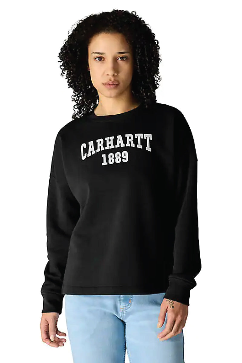 Loose Fit Graphic Sweatshirt - BLK