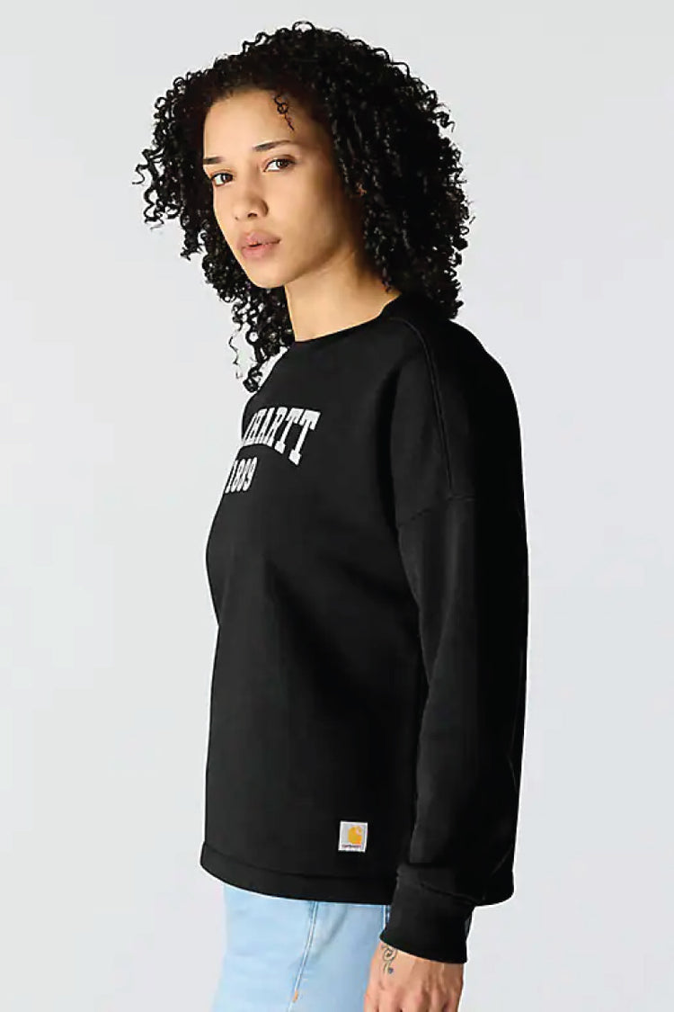 Loose Fit Graphic Sweatshirt - BLK