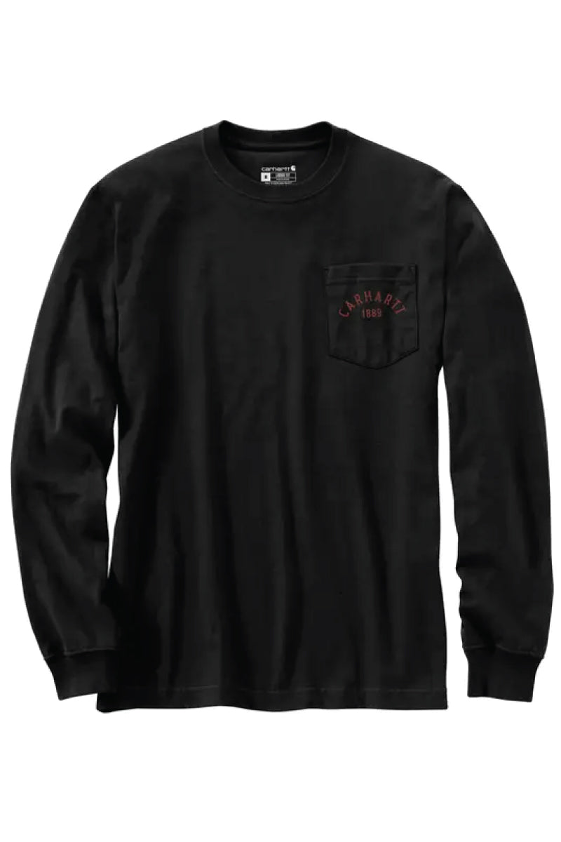 Loose Fit Longhorn Long Sleeve - BLK