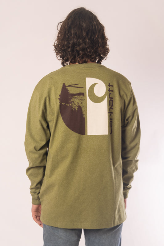Loose Fit Outdoor Graphic Long Sleeve - DBG