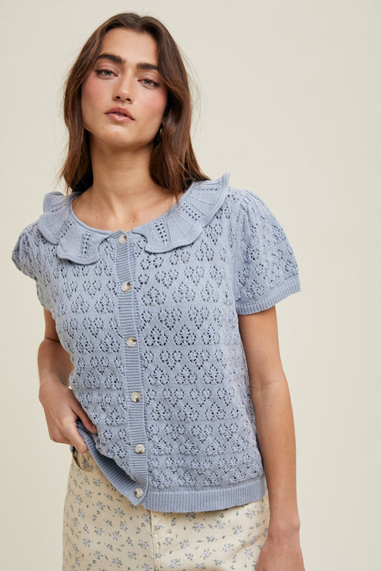 Love Loop Cardi - BLU