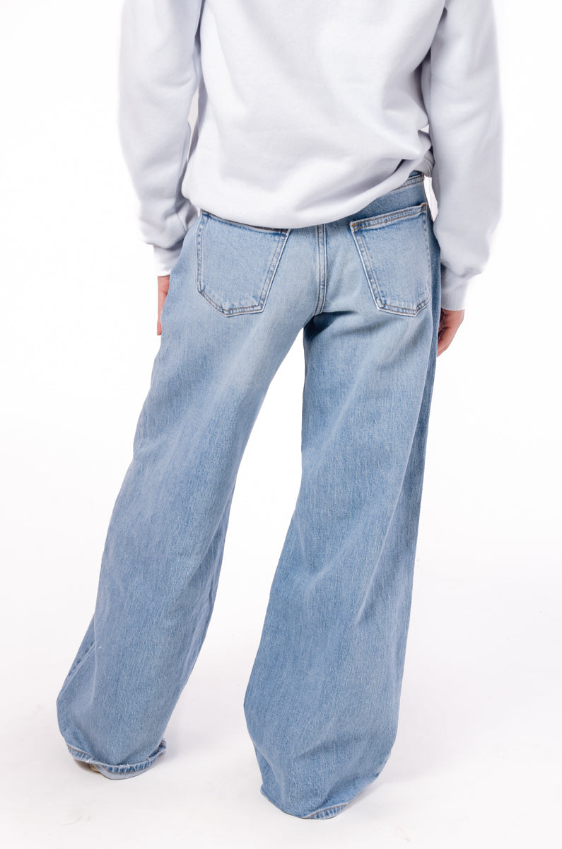 Low Rise Wide Leg Skater Jeans - 31