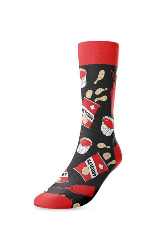 Ketchup Chip Socks - BLK