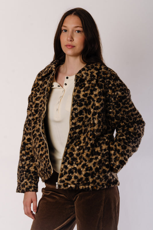 Manon Leopard Shacket - CAM