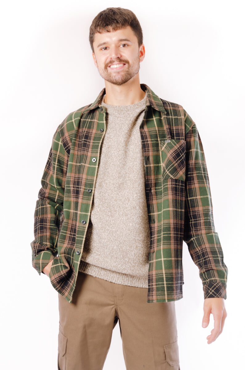 Mid Weight Flannel Shirt - GRN