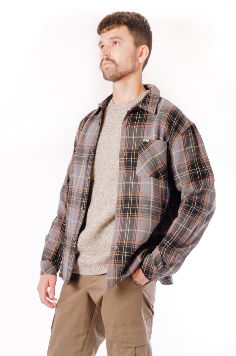 Mid Weight Flannel Shirt - GRY