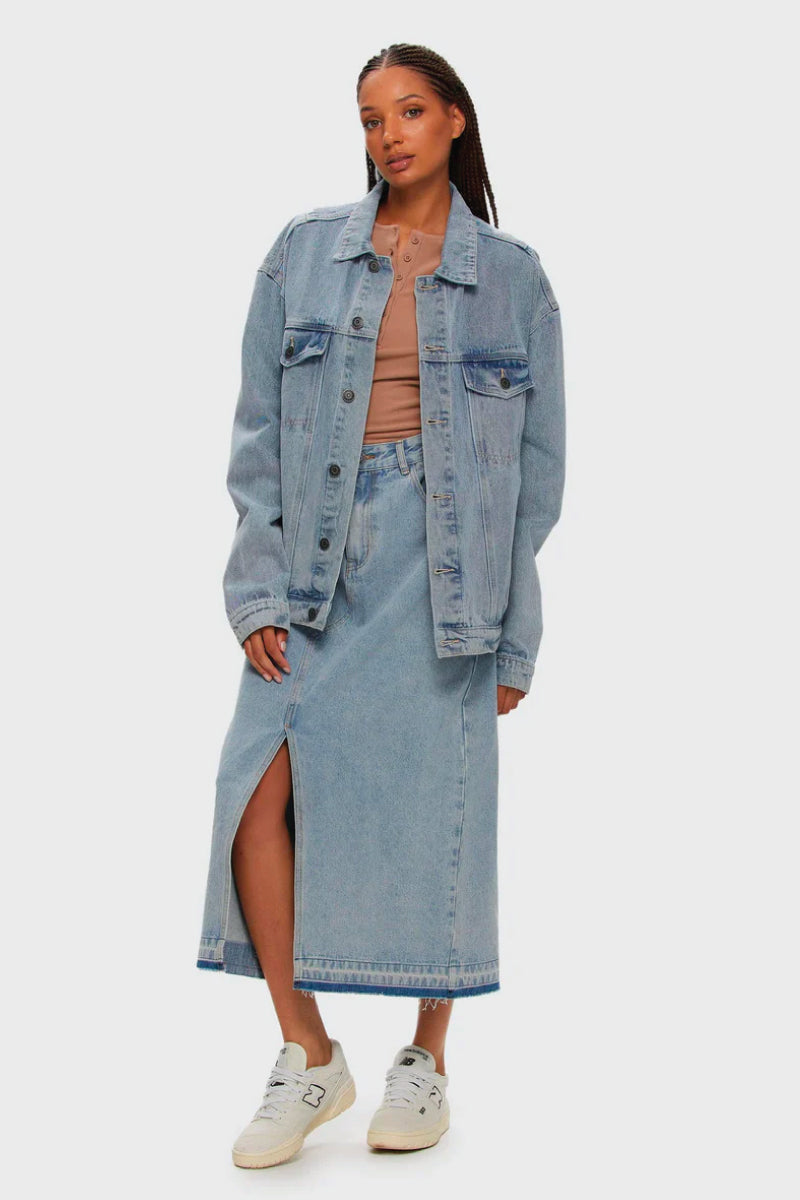 Midi Denim Skirt