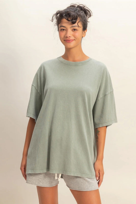 Mineral Wash Tee - SAG