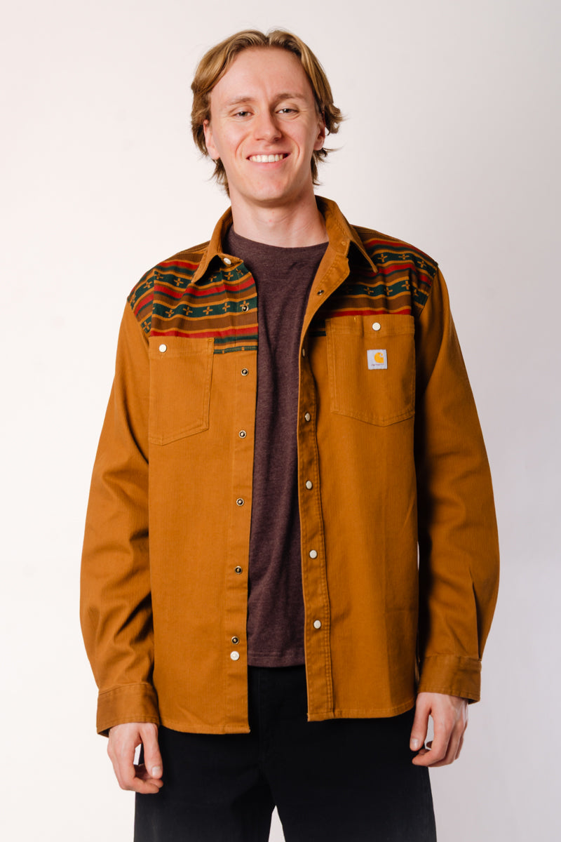 Montana Relaxed Corduroy Shirt - Brown