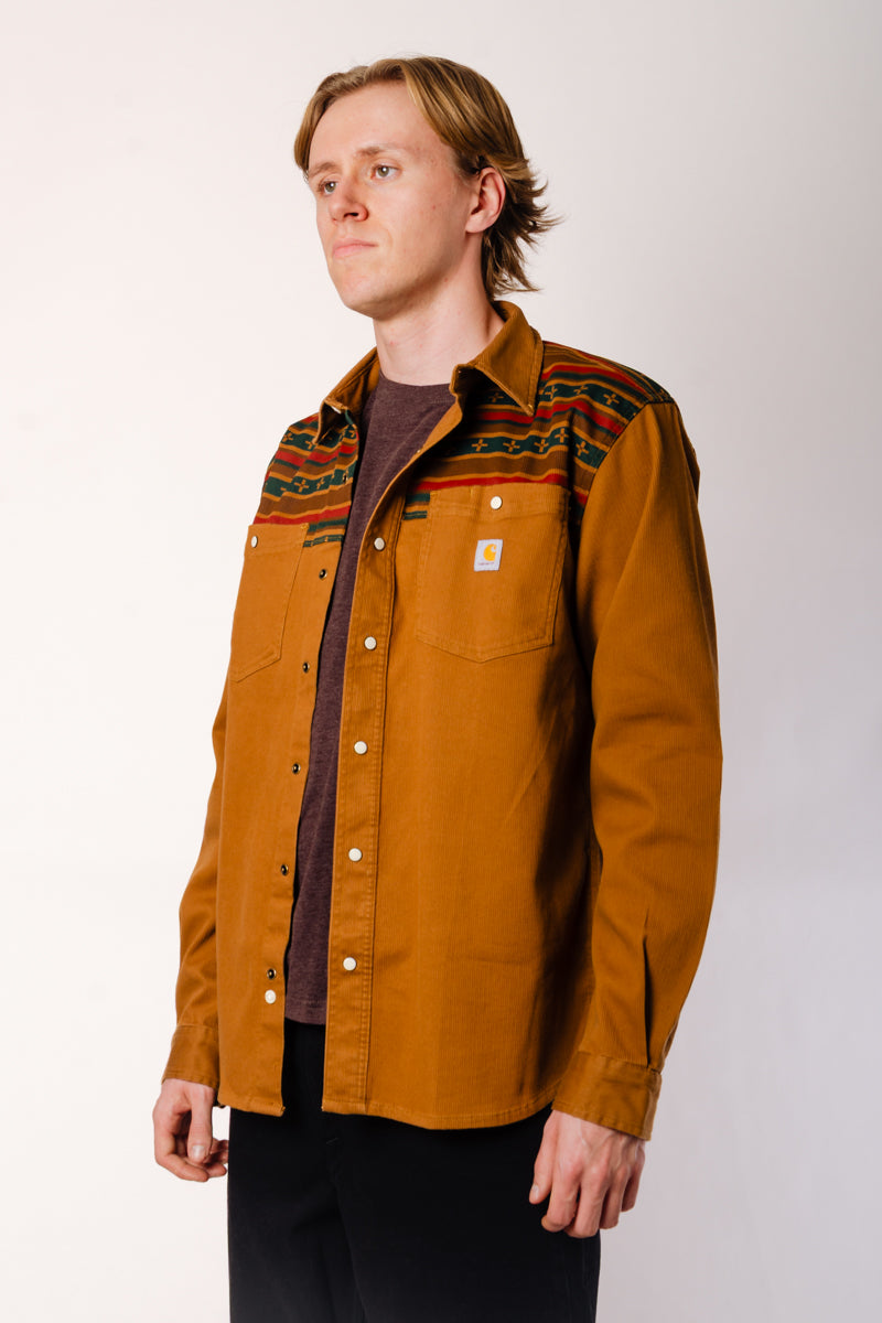 Montana Relaxed Corduroy Shirt - Brown