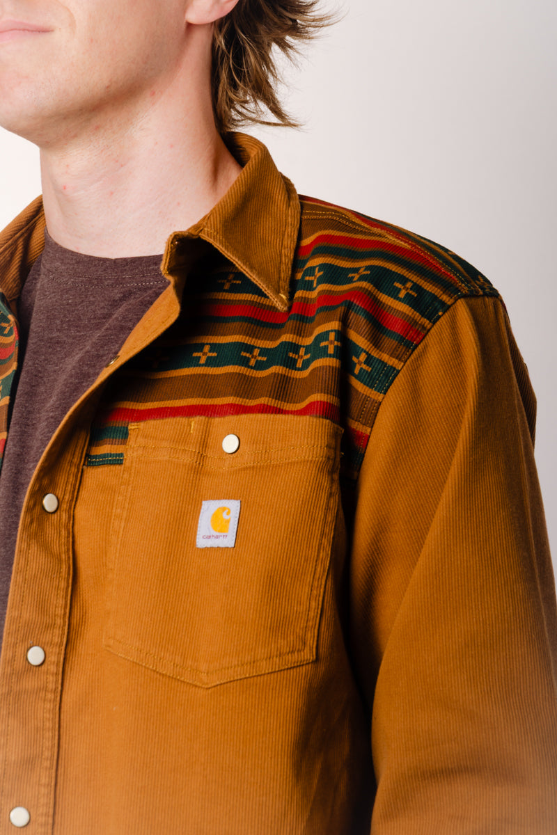 Montana Relaxed Corduroy Shirt - Brown