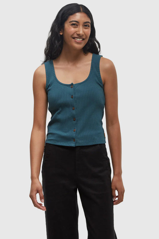 Moraine Rib Button Front Tank - JAS
