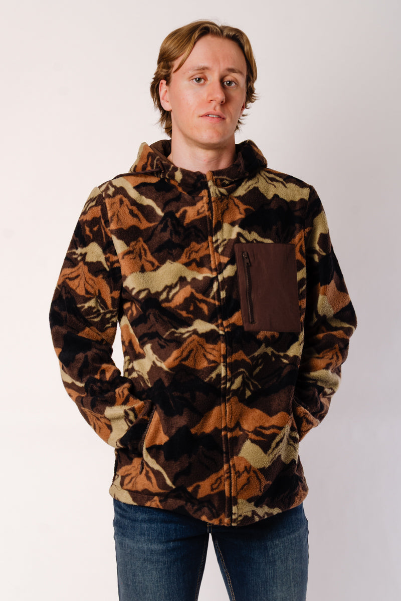 Mountain Zip-Up Polar - BRN