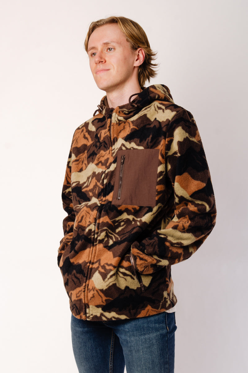 Mountain Zip-Up Polar - BRN