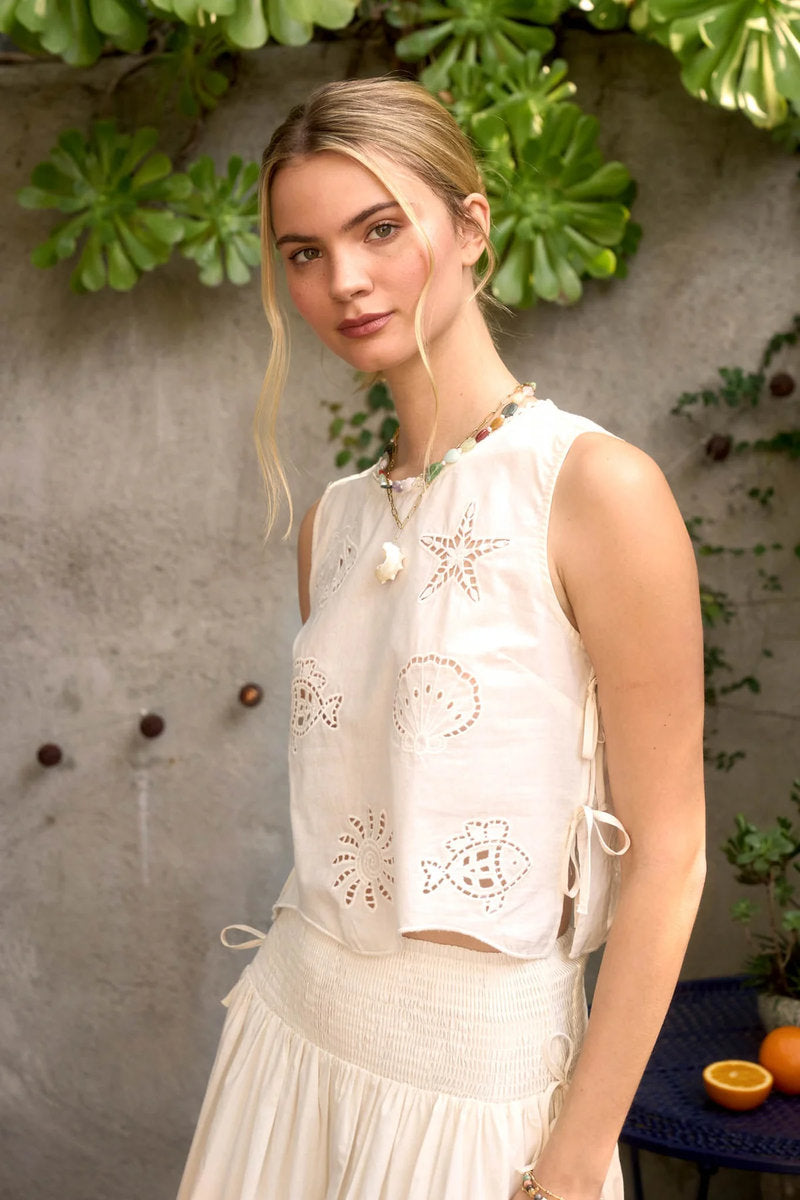 Nautical Eyelet Tank - ECR