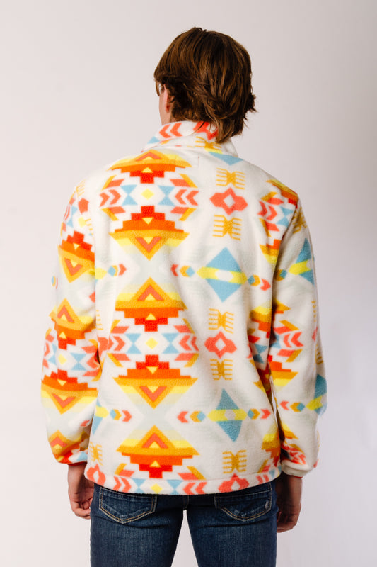 Navajo Zip Up Polar Fleece - MUL