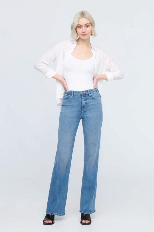 No Sweat Denim High Rise Wide Leg - 32