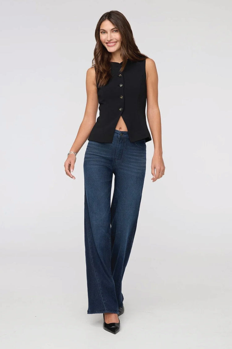No Sweat Denim High Rise Wide Leg - 32