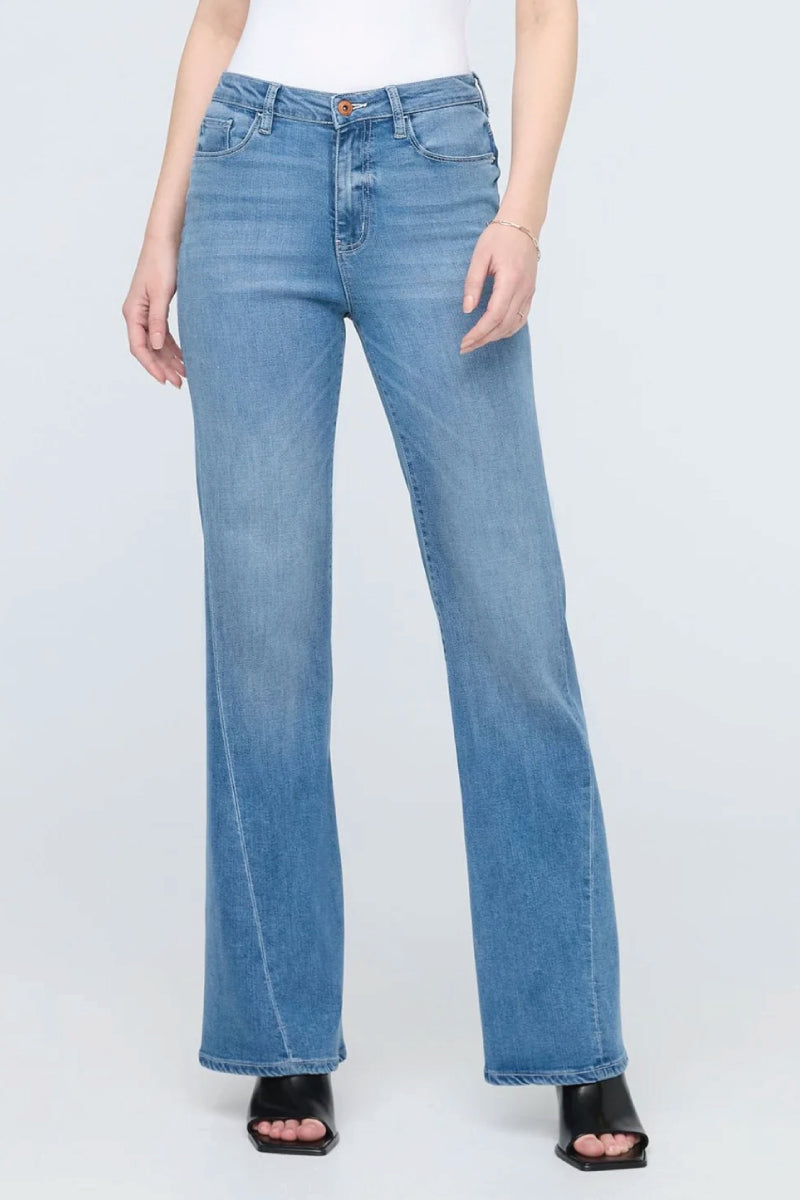 No Sweat Denim High Rise Wide Leg - 32