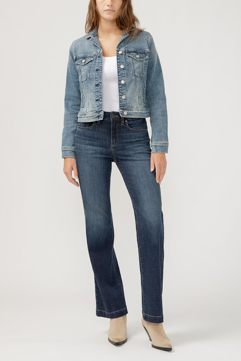 Notched Crop Jean Jacket - MDW