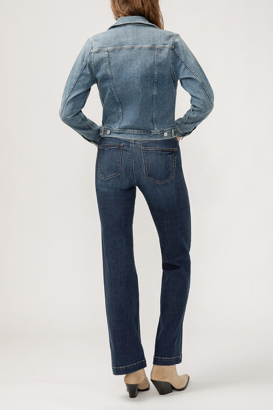 Notched Crop Jean Jacket - MDW