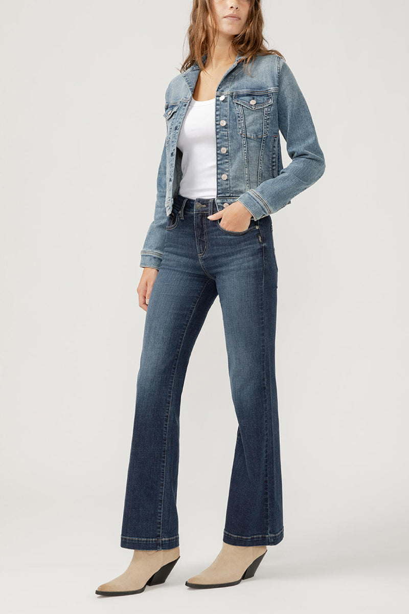 Notched Crop Jean Jacket - MDW