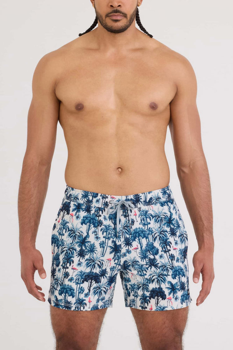 Oh Buoy 2N1 Classi Swim Trunks 5" - PMW