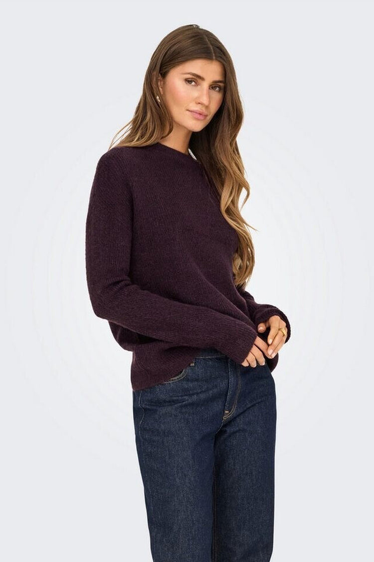 Only Camilla Knitted Pullover Winetasting Melange - WINM