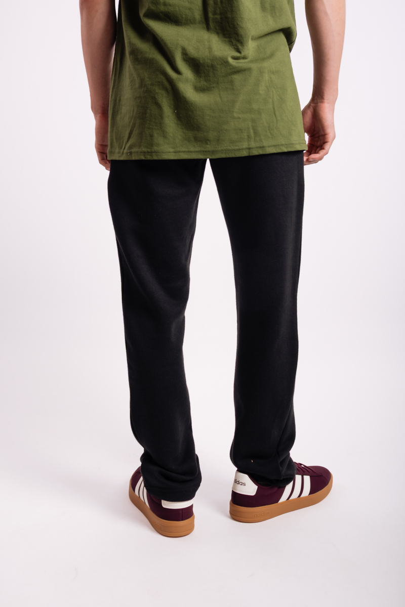 Open Bottom Fleece Pant - BLK