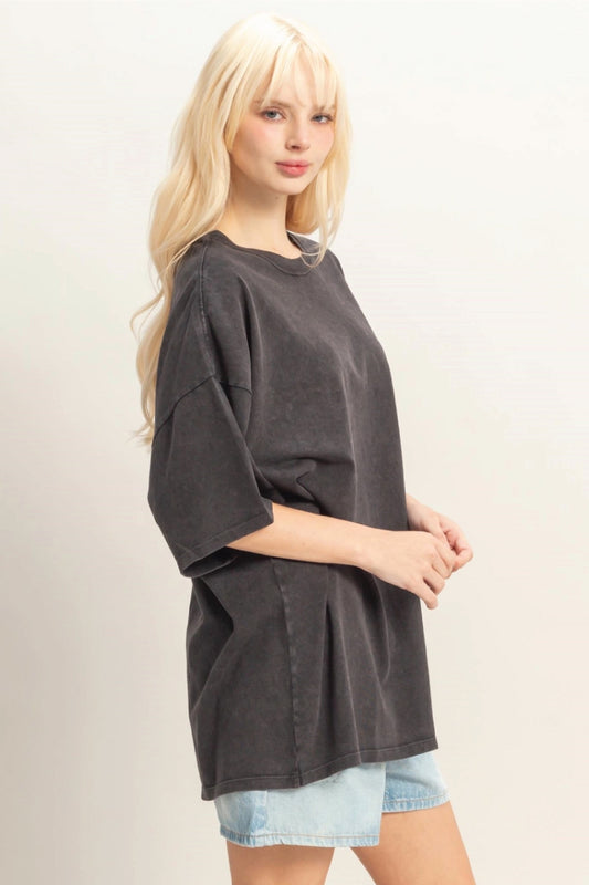 Mineral Wash Tee - BLK