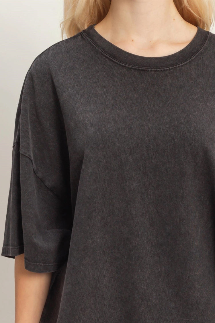 Mineral Wash Tee - BLK