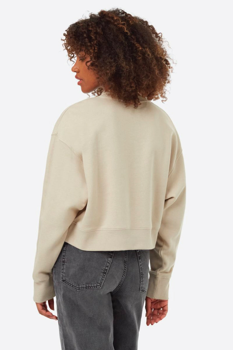 Oversized Cropped Crew - OAK