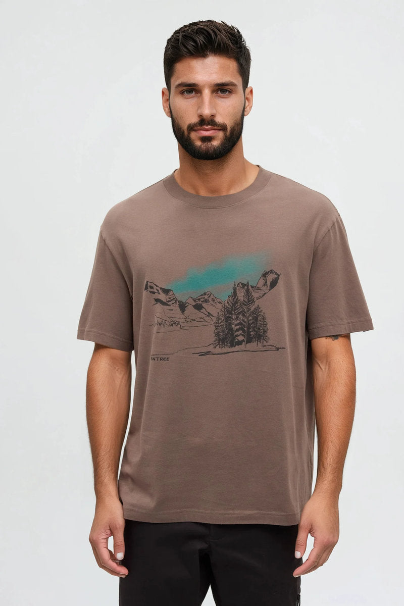 Parks Landscape Tee - BRN