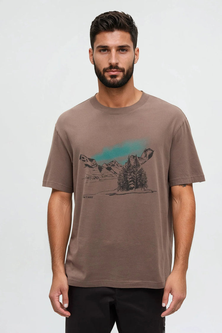 Parks Landscape Tee - BRN