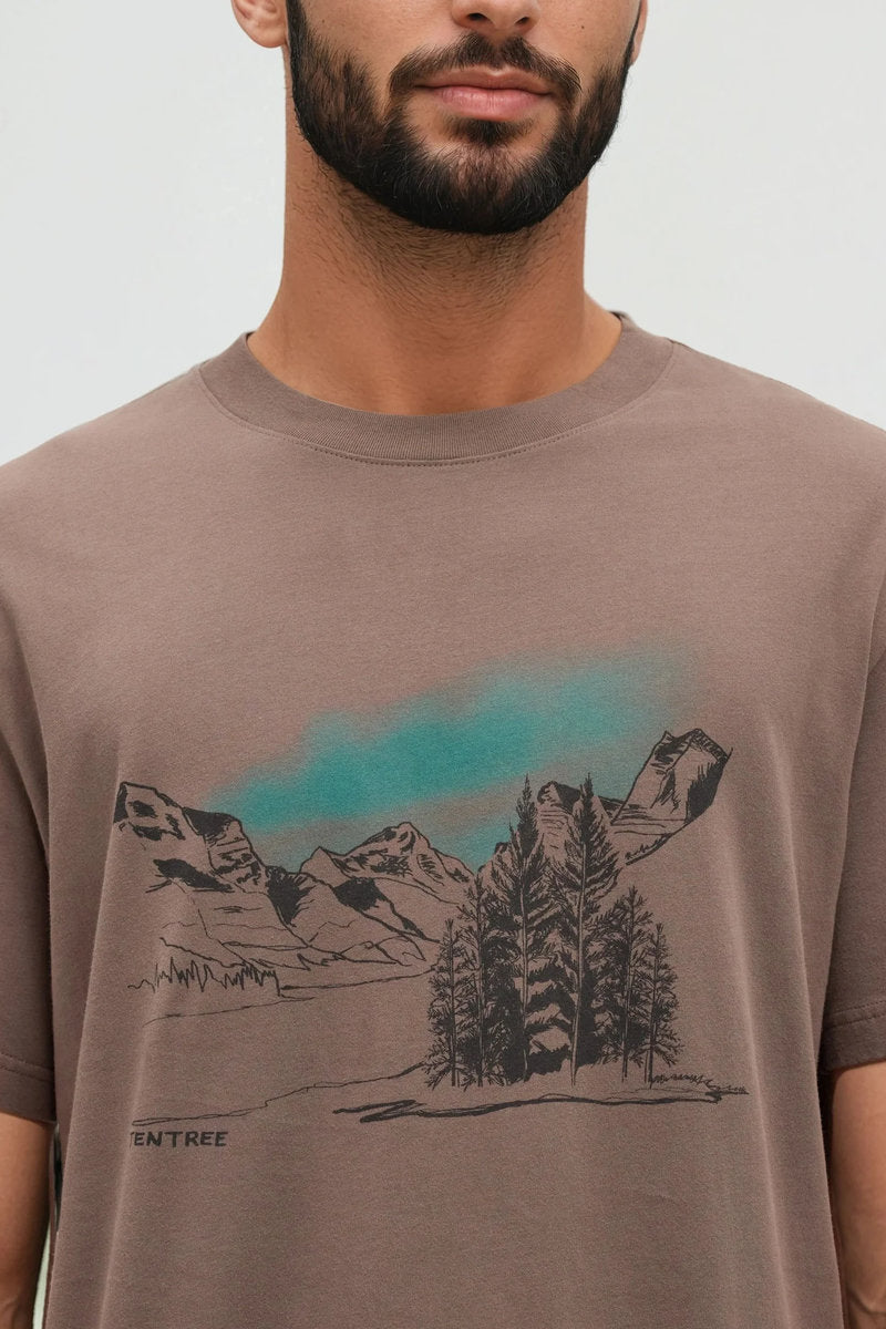 Parks Landscape Tee - BRN