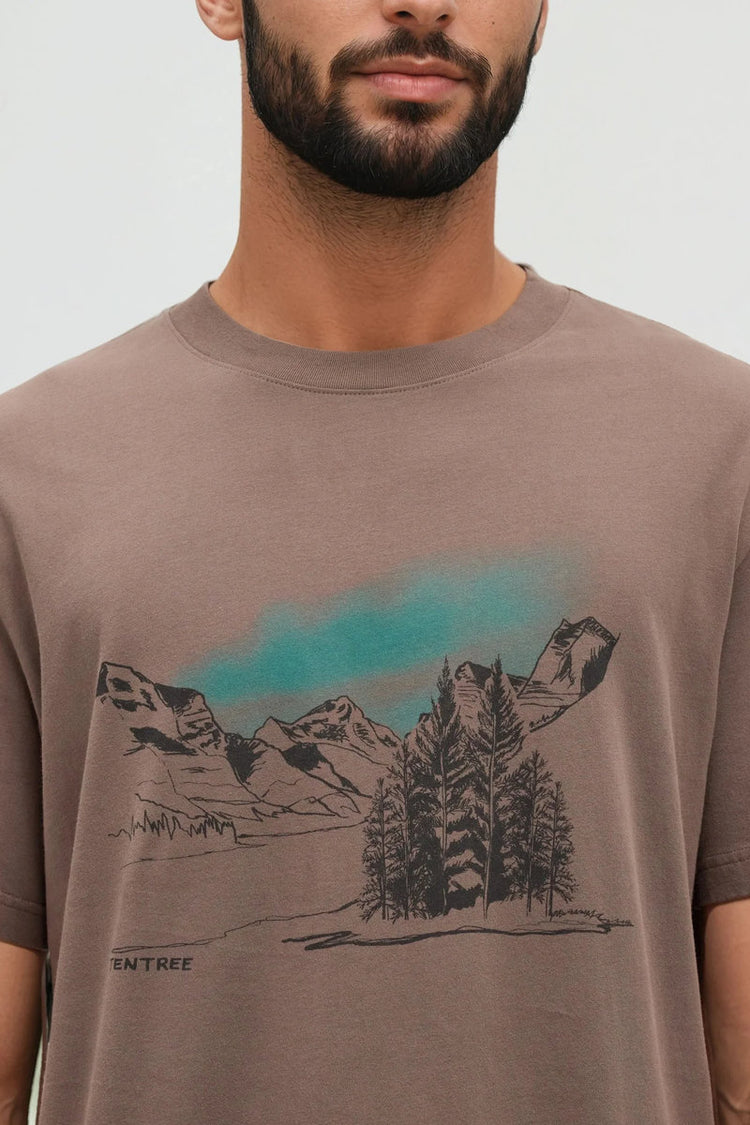 Parks Landscape Tee - BRN