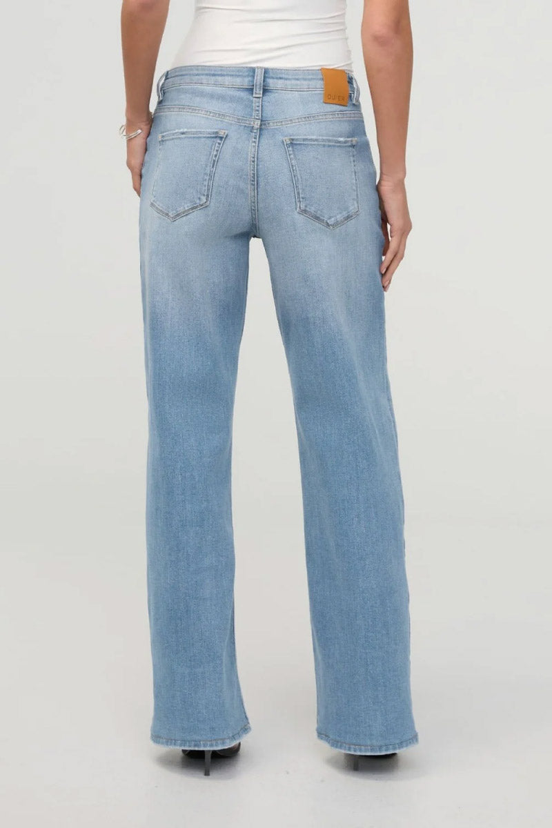 Performance Denim+Mid Rise Loose Straight Jeans - 32