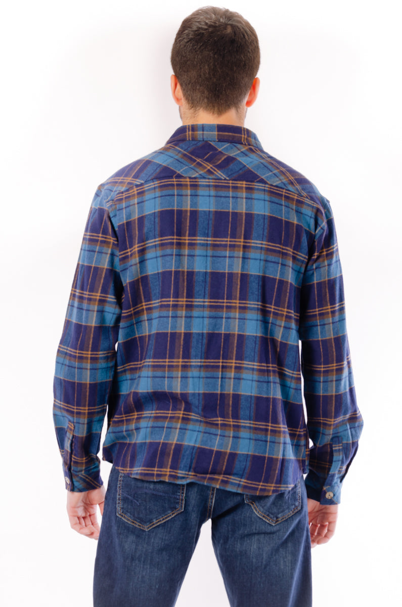 Plaid Flannel Shirt - NVY