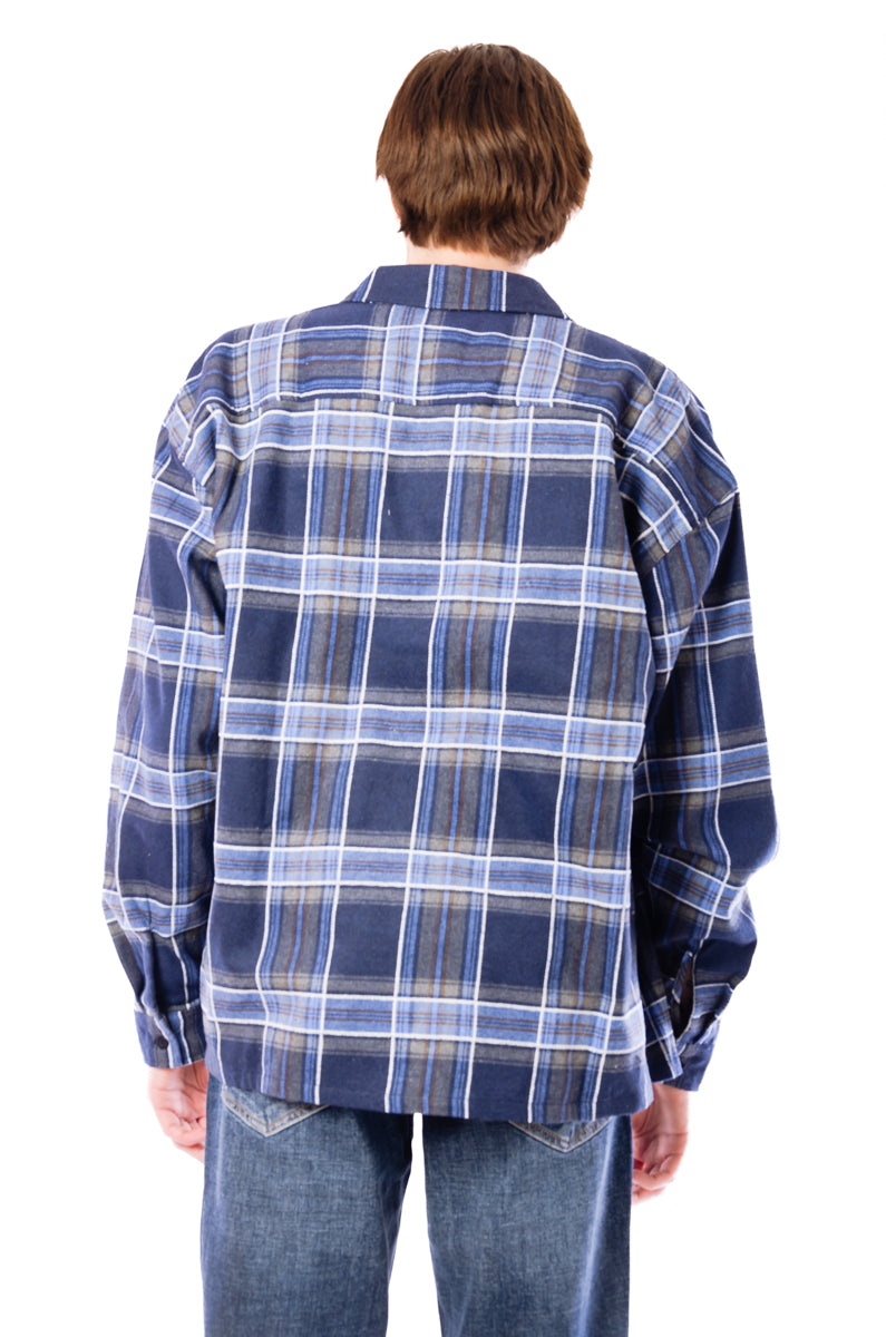 Plaid Performance Flannel Workshirt  - BLU