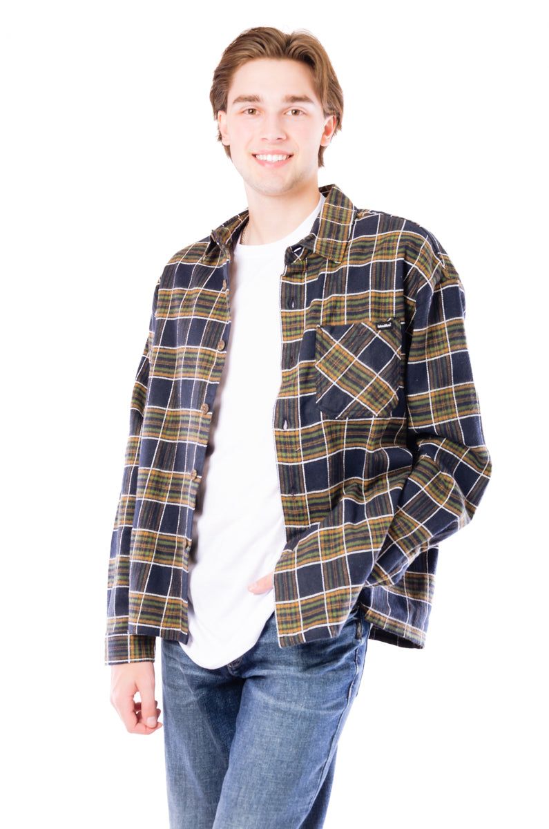 Plaid Performance Flannel Workshirt  - BRG