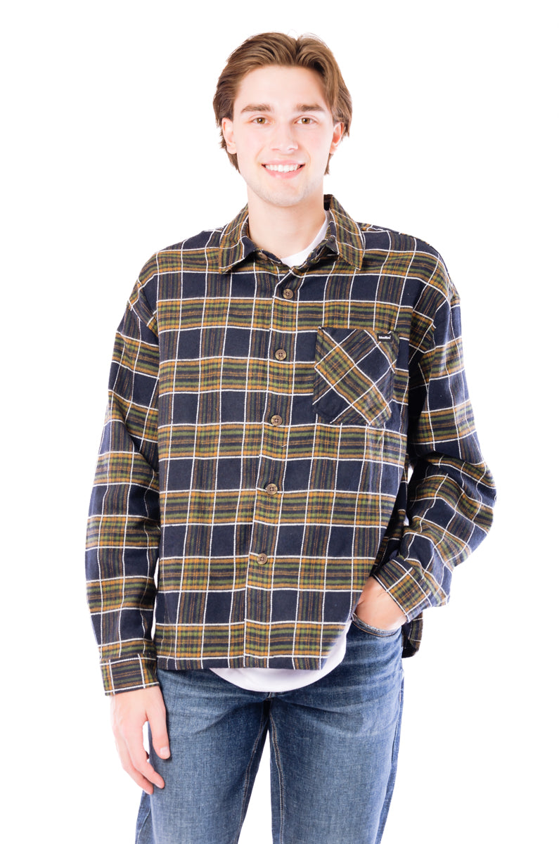 Plaid Performance Flannel Workshirt  - BRG