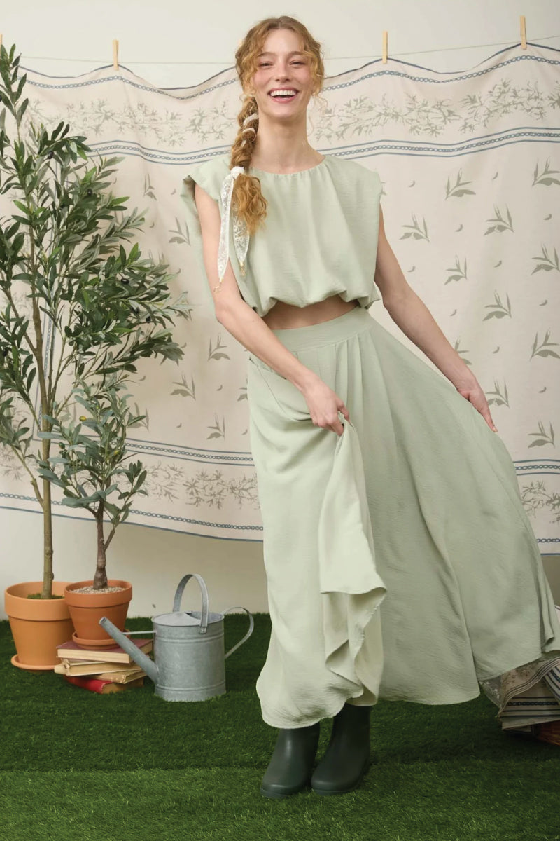 Pleated Midi Skirt - OLV