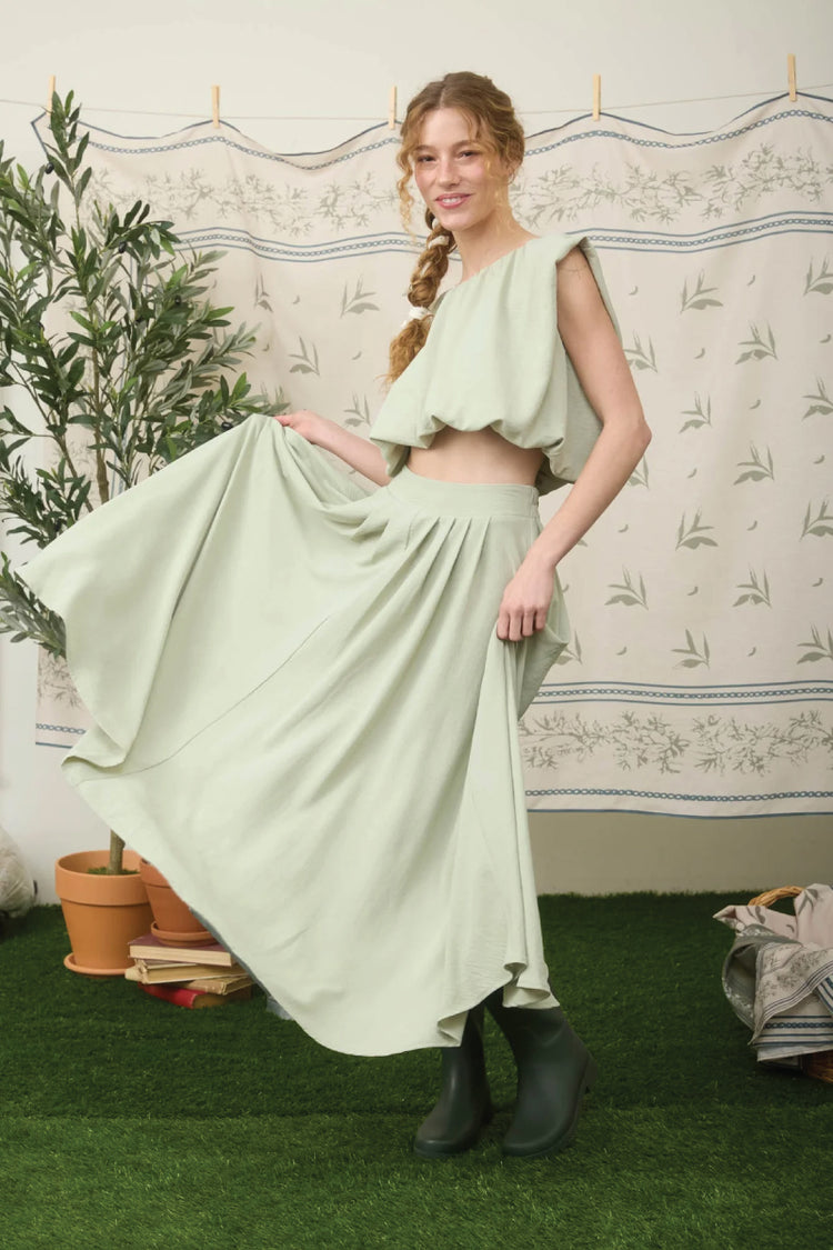 Pleated Midi Skirt - OLV