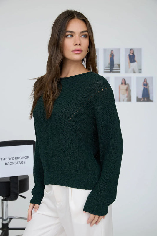 Pointelle Stitch Sweater - FOR