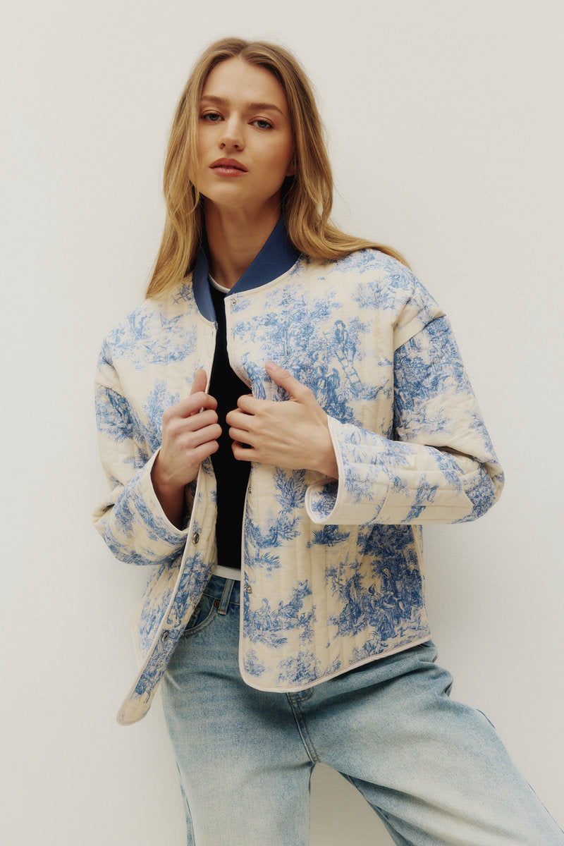 Porcelain Quilt Jacket - POR