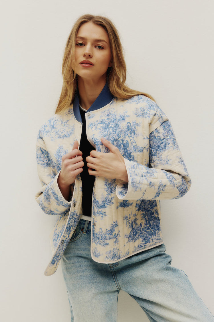 Porcelain Quilt Jacket - POR