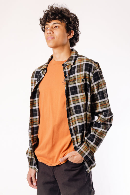 Portland Organic Flannel Shirt - Black