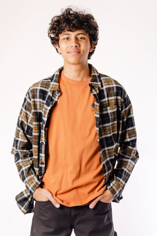 Portland Organic Flannel Shirt - Black