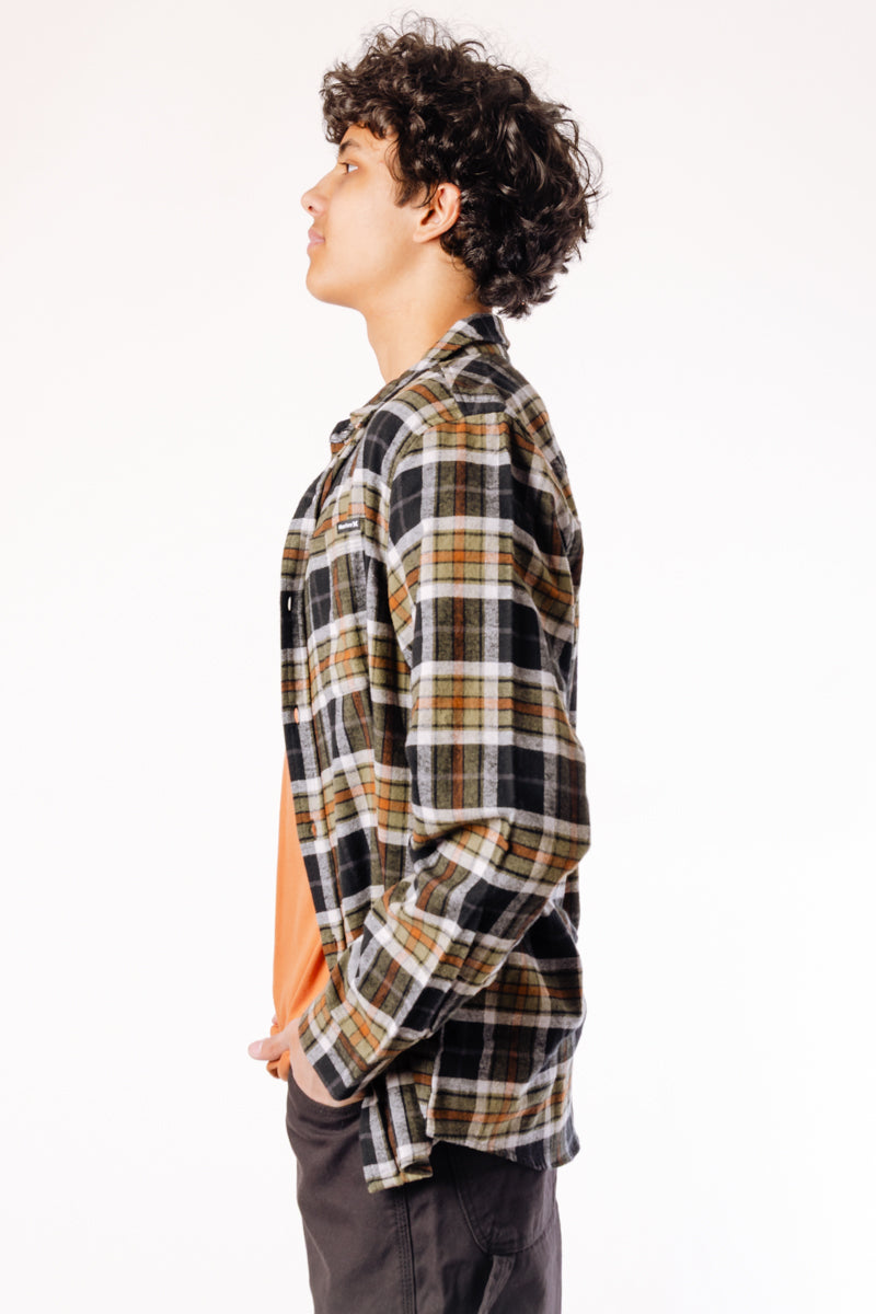 Portland Organic Flannel Shirt - Black