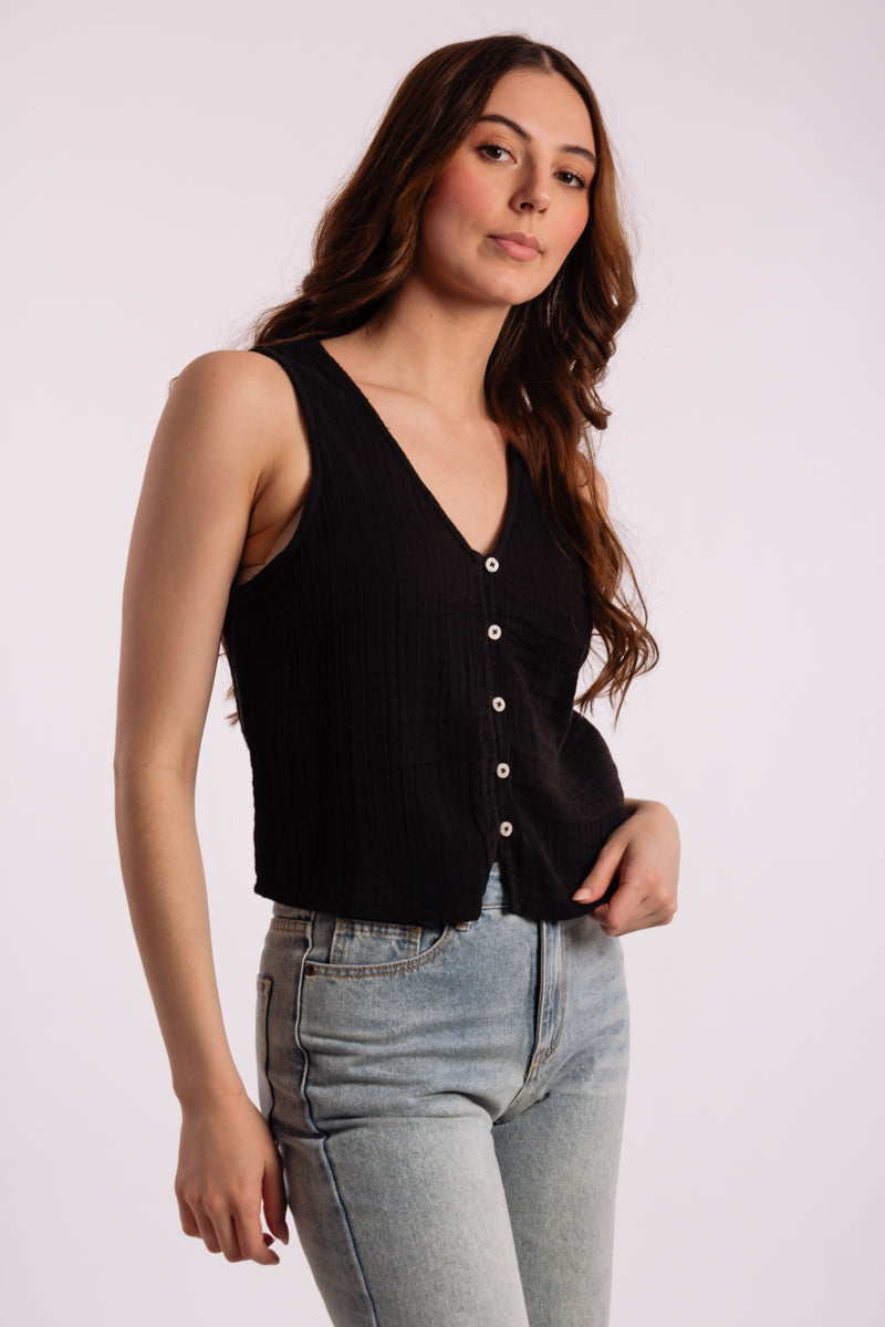 Premium Surf Top - BLK